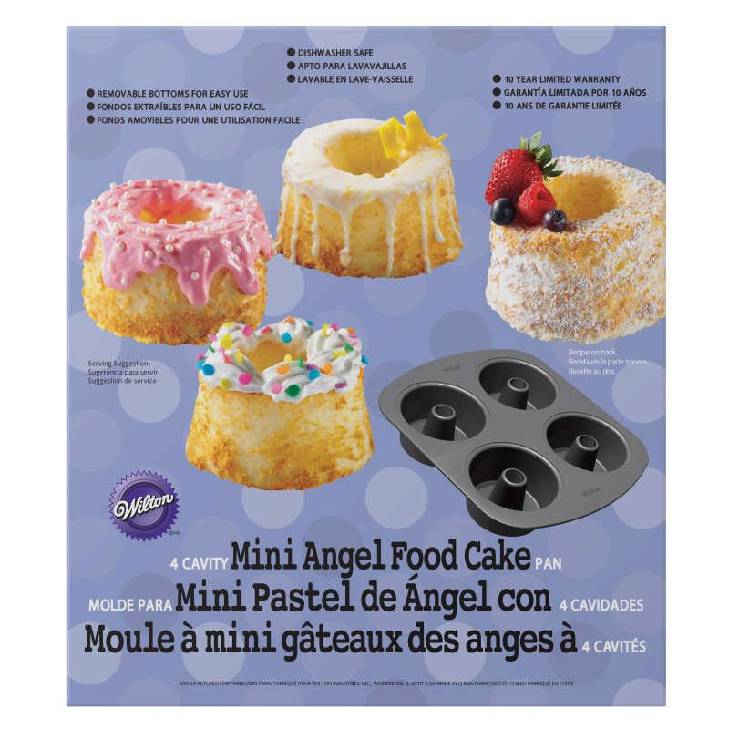 Mini Angel Food Cake Pan, 4-Cavity image number 1