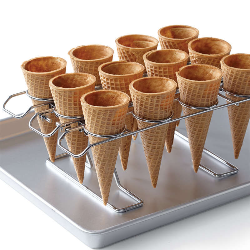 Cupcake Cones Baking Rack, 12-Cavity Ice Cream Cone Cupcakes Holder image number 1