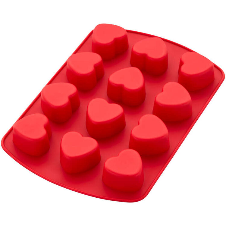 Valentine's Day Small Heart Silicone Candy Mold, 12-Cavity