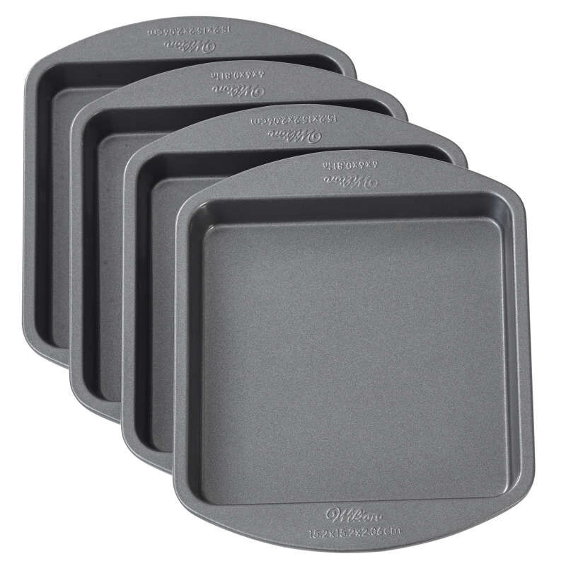 Easy Layers Square Cake Pan Set, 4-Piece image number 0