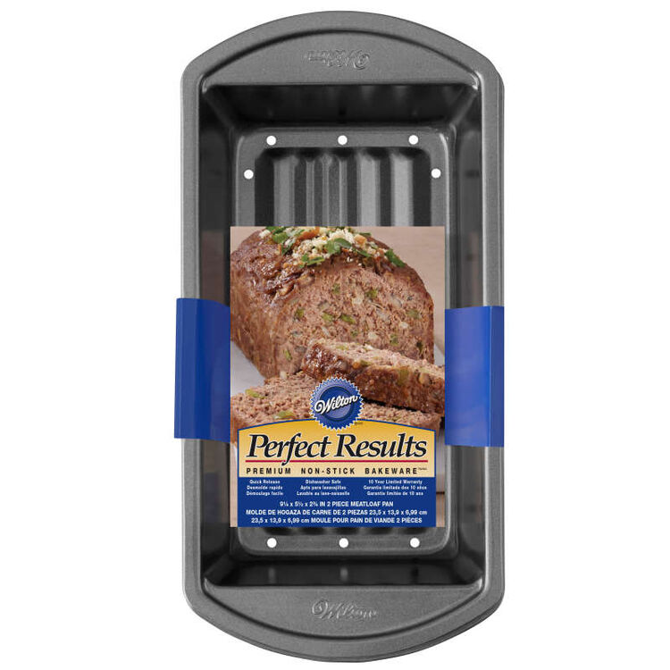 Perfect Results Non-Stick Meatloaf Pan, 2-Piece Set