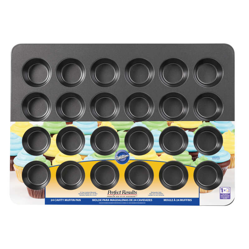 Perfect Results Premium Non-Stick Bakeware Mega Muffin and Cupcake Baking Pan, 24-Cup image number 1