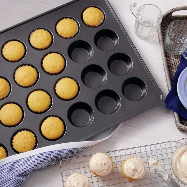Perfect Results Premium Non-Stick Bakeware Mega Muffin and Cupcake Baking Pan, 24-Cup