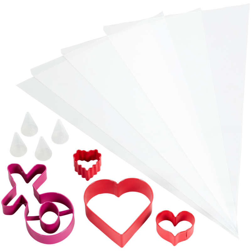 XO Valentine's Day Cookie Decorating Kit, 12-Piece image number 0