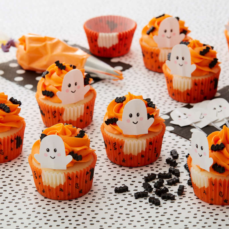 Whimsical Ghost Cupcake Decorating Kit, 24 Sets image number 5
