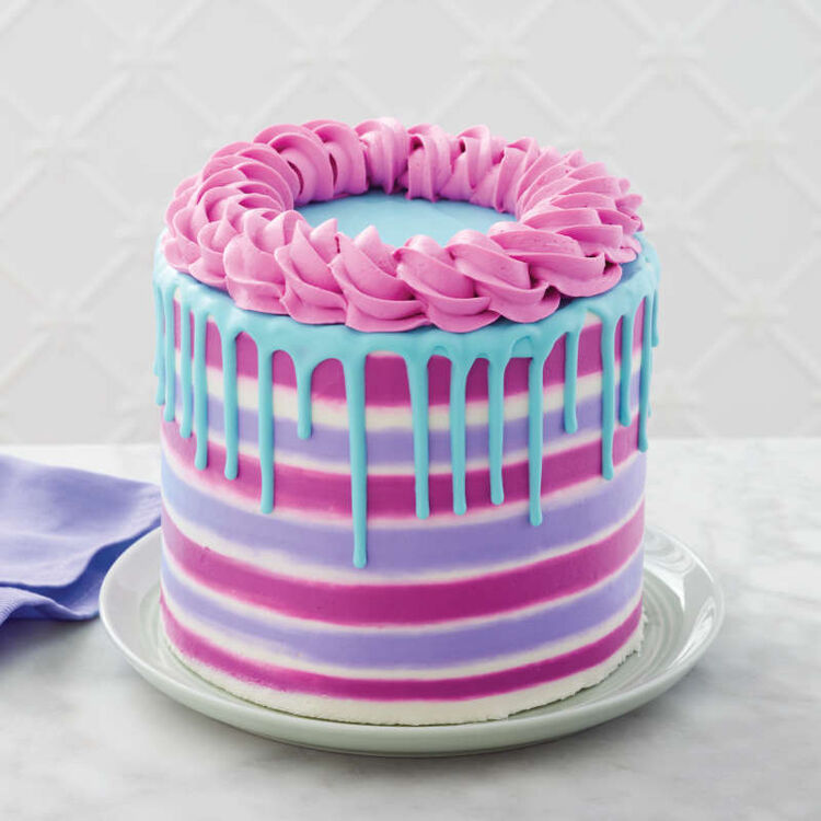 Make This Cake Striped Drip Cake Decorating Set with Tools & Instructions, 12-Piece
