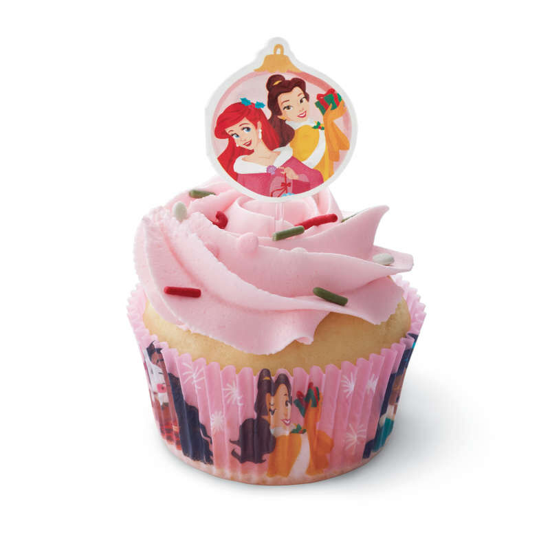 Disney Princess Christmas Cupcake Decorating Kit, Includes 24 Sets image number 4
