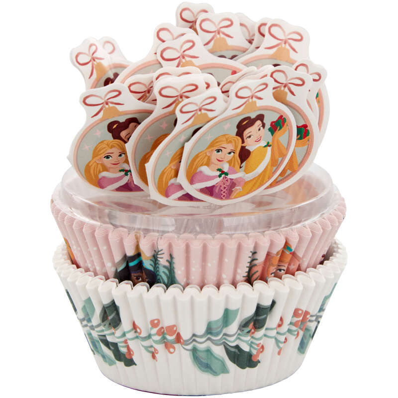 Disney Princess Christmas Cupcake Liner and Topper Kit image number 1