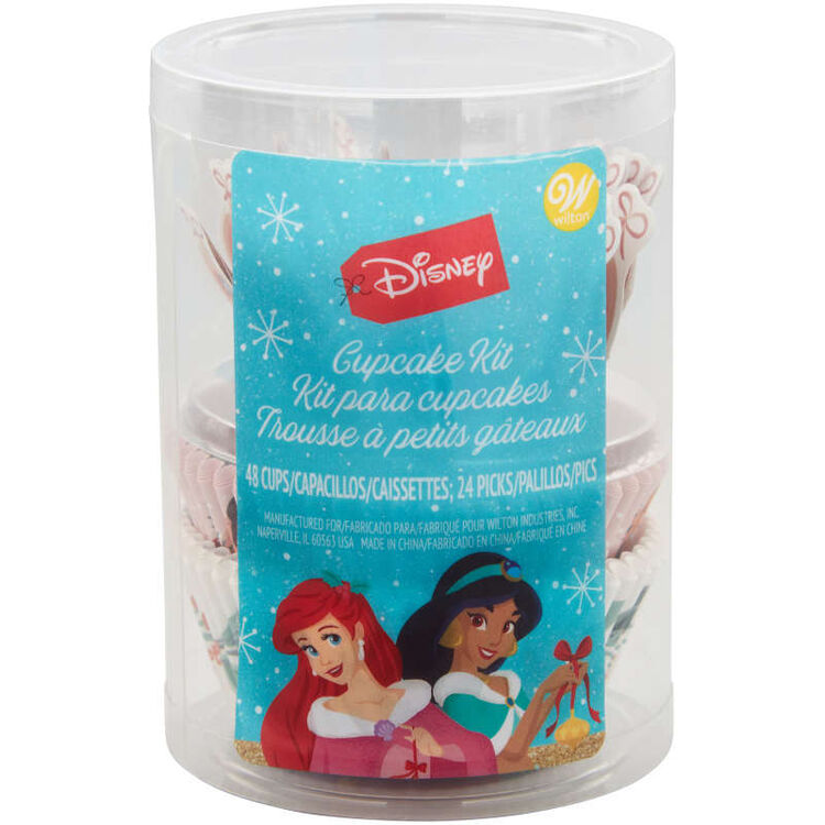 Disney Princess Christmas Cupcake Liner and Topper Kit