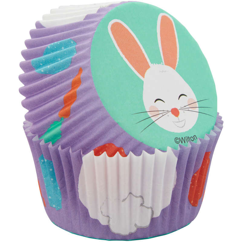 Easter Bunny and Carrot Cupcake Decorating Kit, 48-Piece Set image number 2