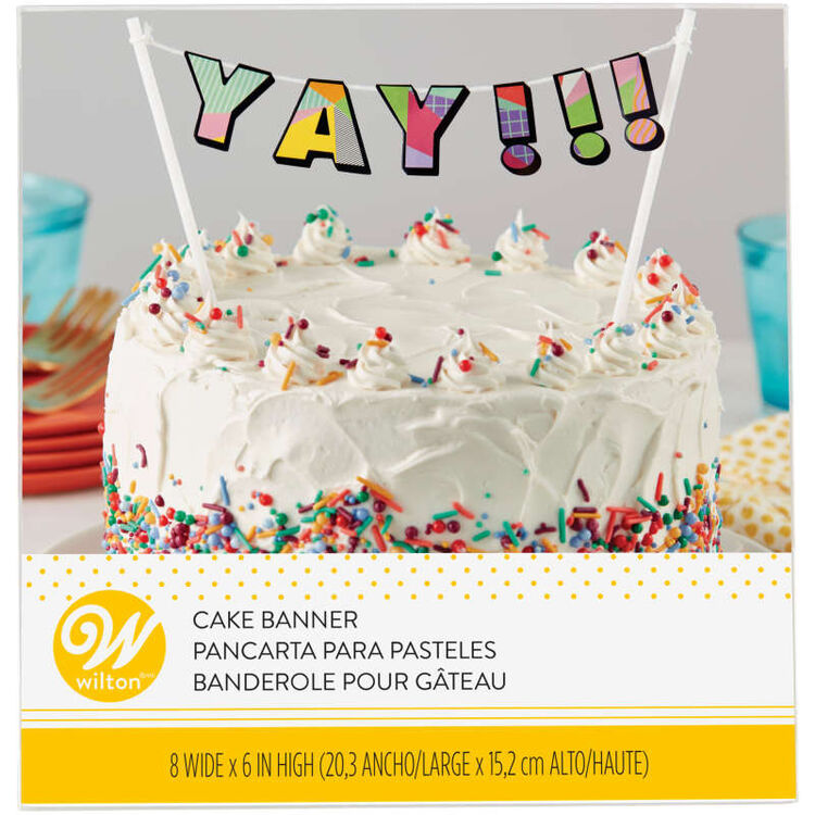 Yay!!! Birthday Cake Banner