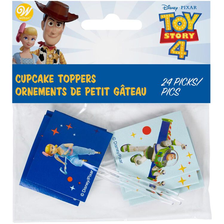 Disney Pixar Toy Story 4 Cupcake Toppers, 24-Count