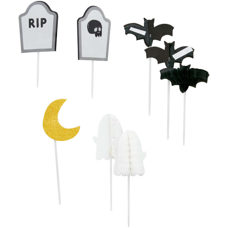 Halloween Treat and Cupcake Toppers, 8-Piece image number 1