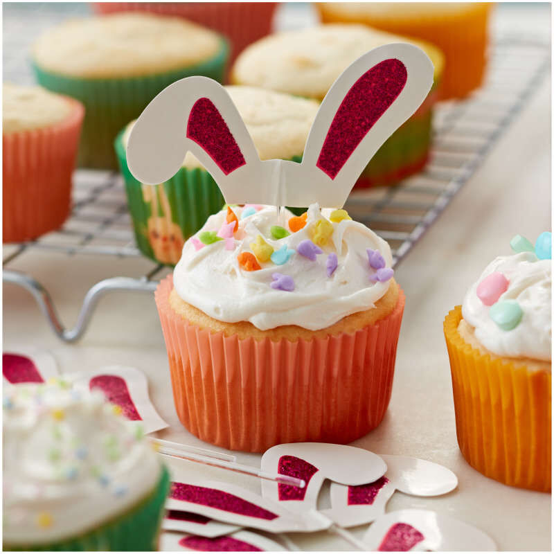 Bunny Ears Cupcake Toppers, 24-Count image number 2
