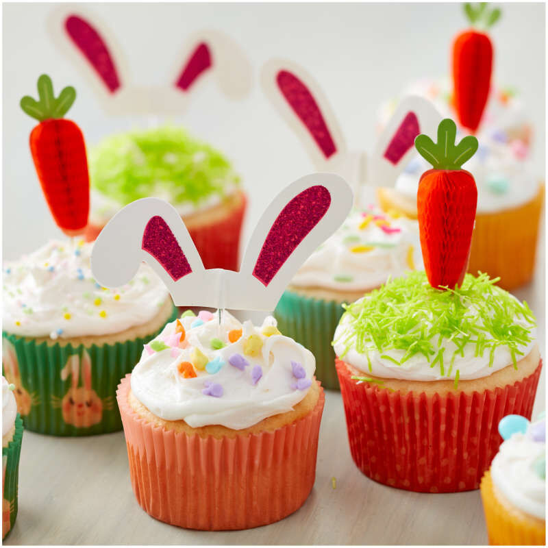 Bunny Ears Cupcake Toppers, 24-Count image number 3