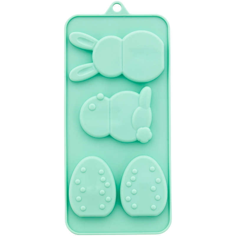 3-D Easter Silicone Candy Mold, 4-Cavity image number 1