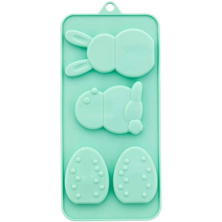 3-D Easter Silicone Candy Mold, 4-Cavity