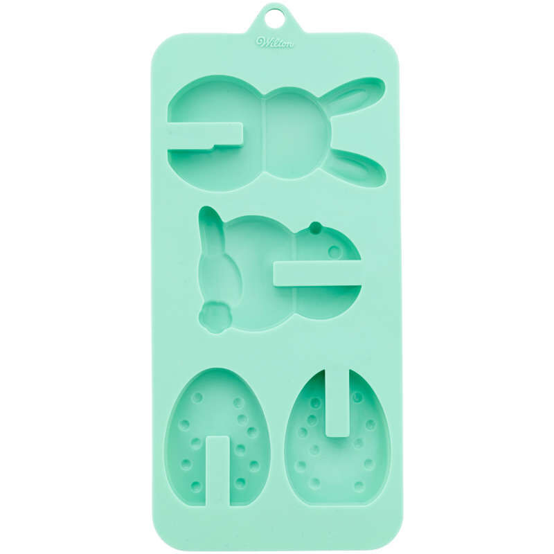 3-D Easter Silicone Candy Mold, 4-Cavity image number 0