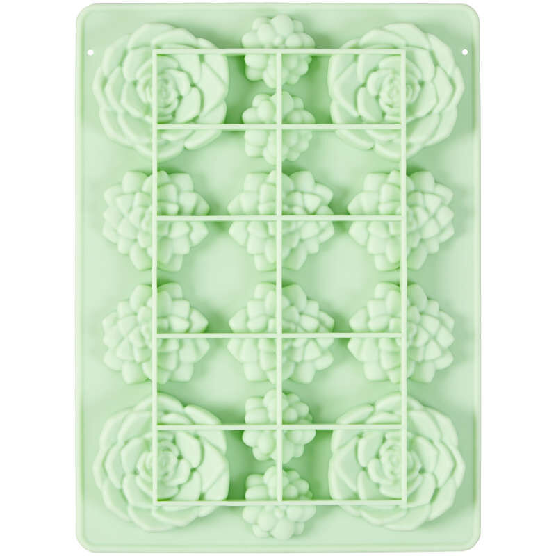 Succulents Silicone Candy Mold, 14-Cavity image number 2
