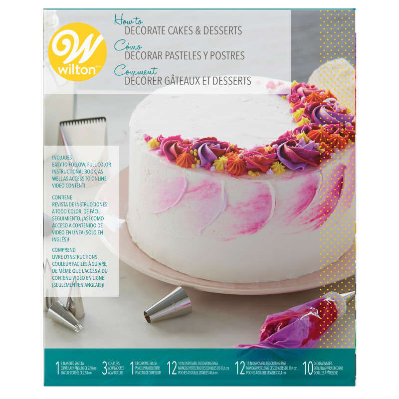 How to Decorate Cakes and Desserts Kit, 39-Piece image number 1