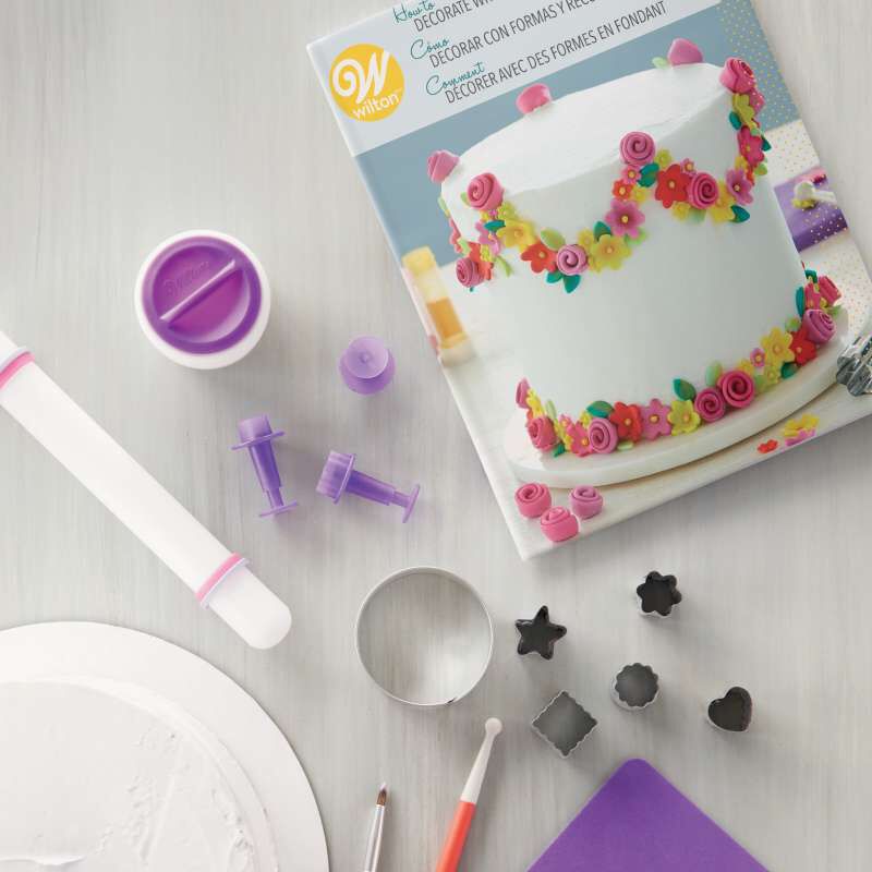 How to Decorate with Fondant Shapes and Cut-Outs Kit, 14-Piece image number 3