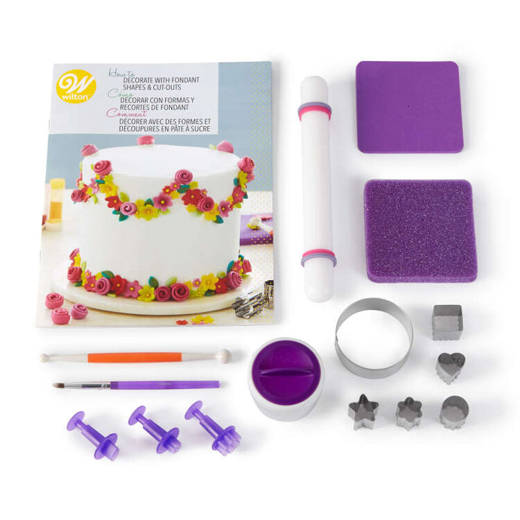 How to Decorate with Fondant Shapes and Cut-Outs Kit, 14-Piece