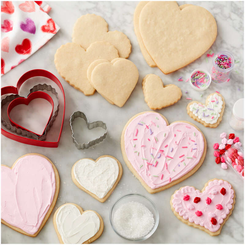 Nesting Heart-Shaped Cookie Cutters, 4-Piece Set image number 5