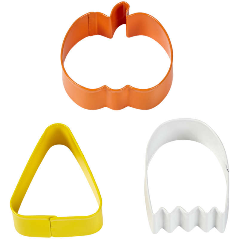 Pumpkin, Ghost and Candy Corn Cookie Cutter Set, 3-Piece image number 2