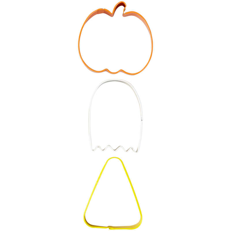 Pumpkin, Ghost and Candy Corn Cookie Cutter Set, 3-Piece image number 0