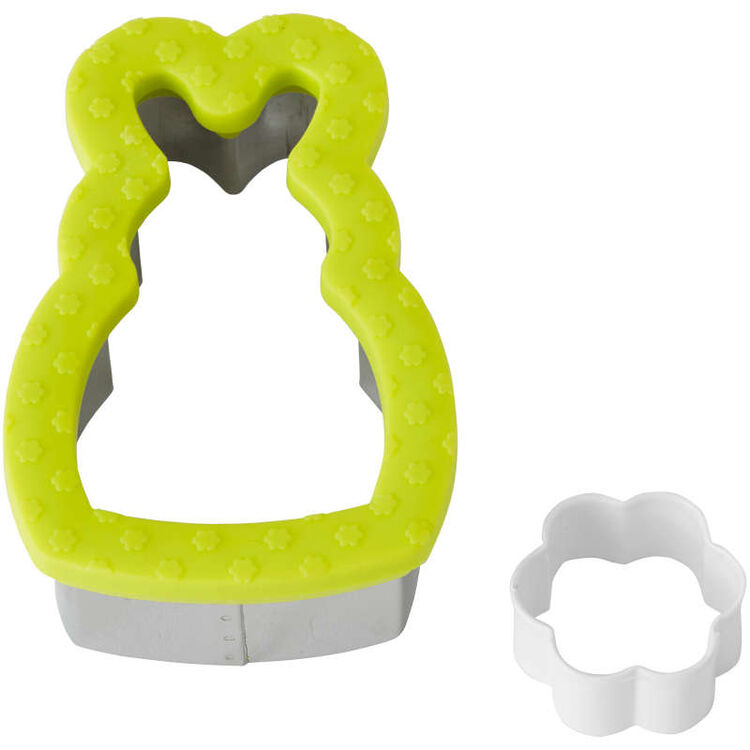 Comfort-Grip Cottontail & Easter Bunny Cookie Cutter Set, 2-Piece