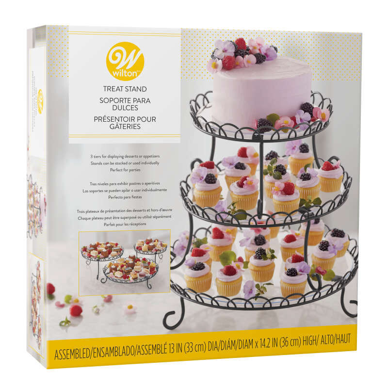 3-Tier Customizable Iron Treat Stand, 13-Inch image number 2