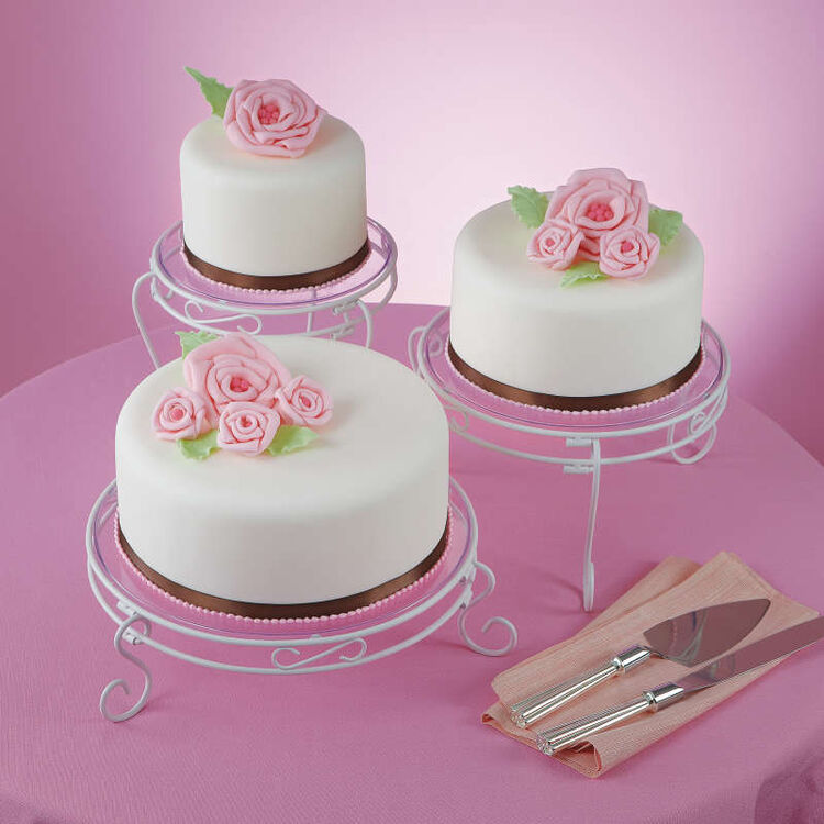 White Cake Stand and Dessert Display Set, 15-Piece