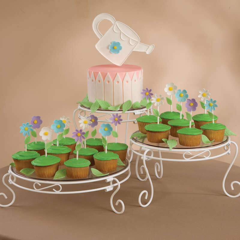 White Cake Stand and Dessert Display Set, 15-Piece image number 3