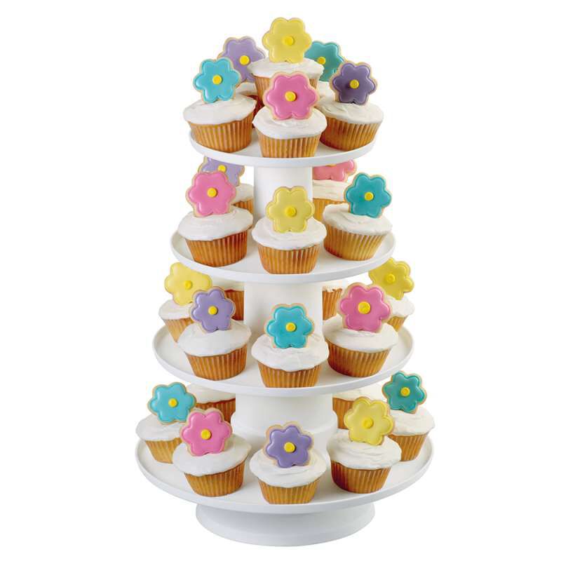 Stacked 4-Tier Cupcake and Dessert Tower image number 3
