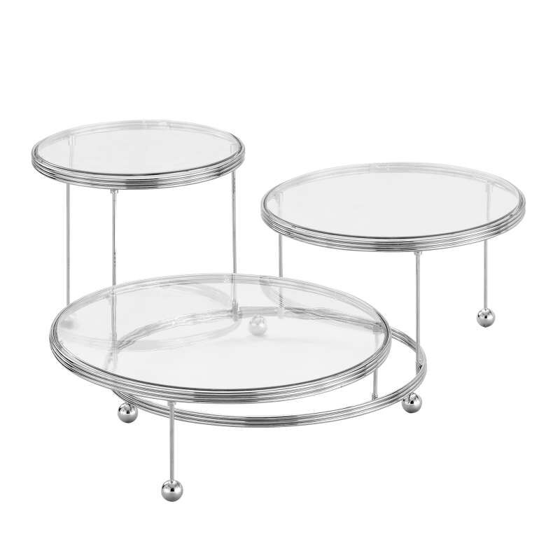 Cakes 'N More 3-Tier Cake Stand, Chrome image number 0
