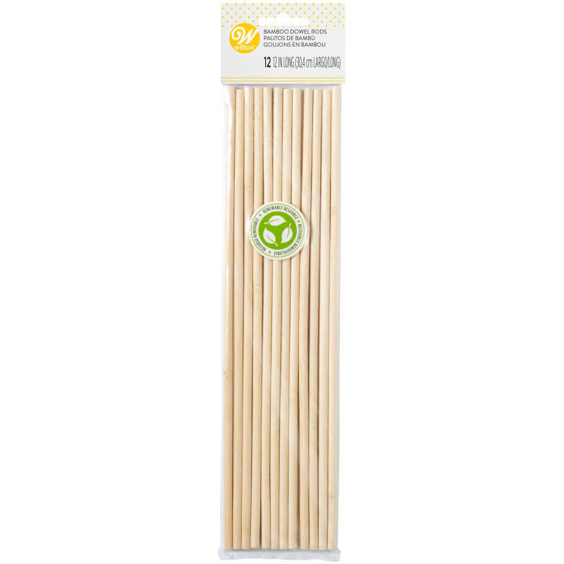 Bamboo Dowel Rods, 12-Count image number 0
