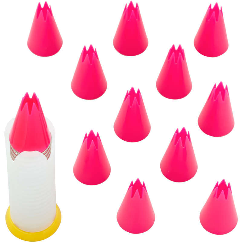 Pop-Up Piping Tip Dispenser with 12 Disposable Piping Tips, Tip 1M image number 1