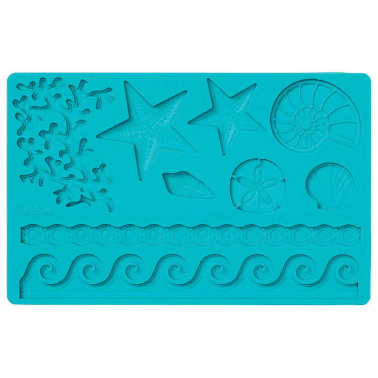 Silicone Sea Life Fondant and Gum Paste Mold - Cake Decorating Supplies