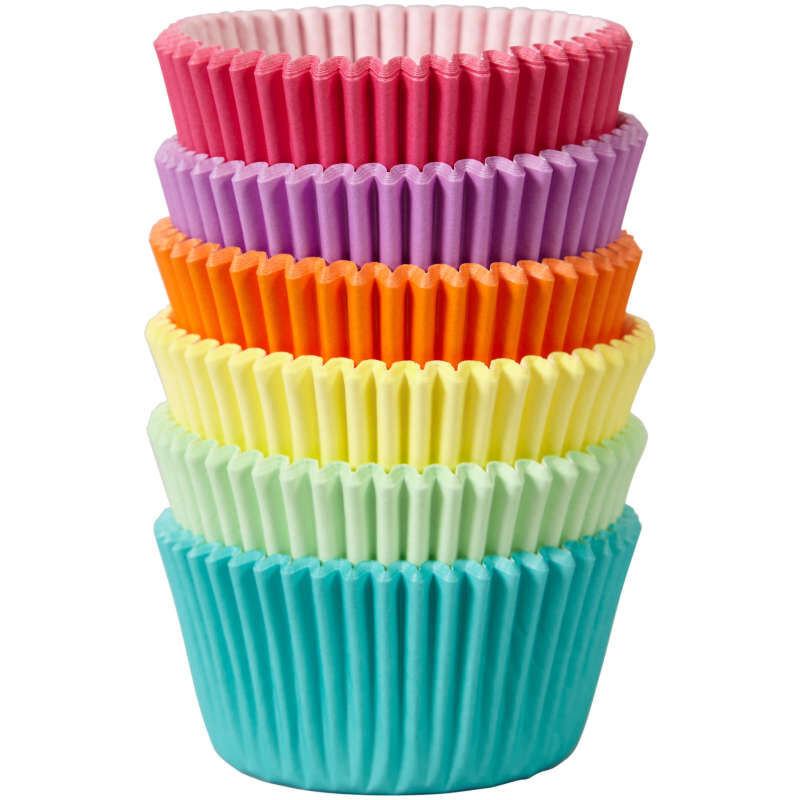 Standard Solid-Colored Pastel Spring Cupcake Liners, 150-Count image number 1