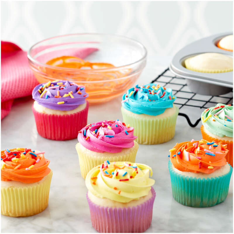 Standard Solid-Colored Pastel Spring Cupcake Liners, 150-Count image number 3