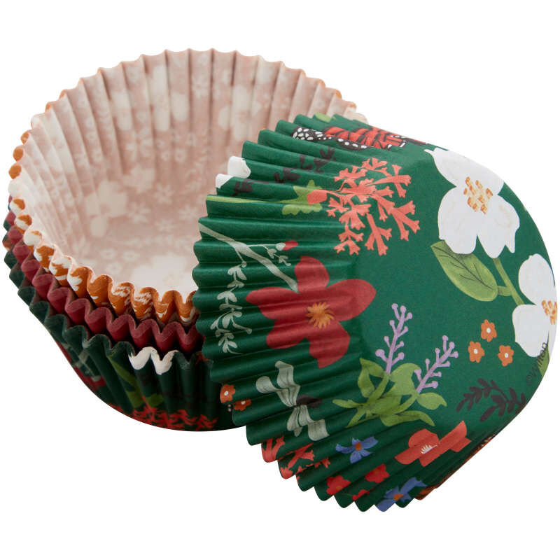 Spring Butterfly and Flower Cupcake Liners, 75-Count image number 0