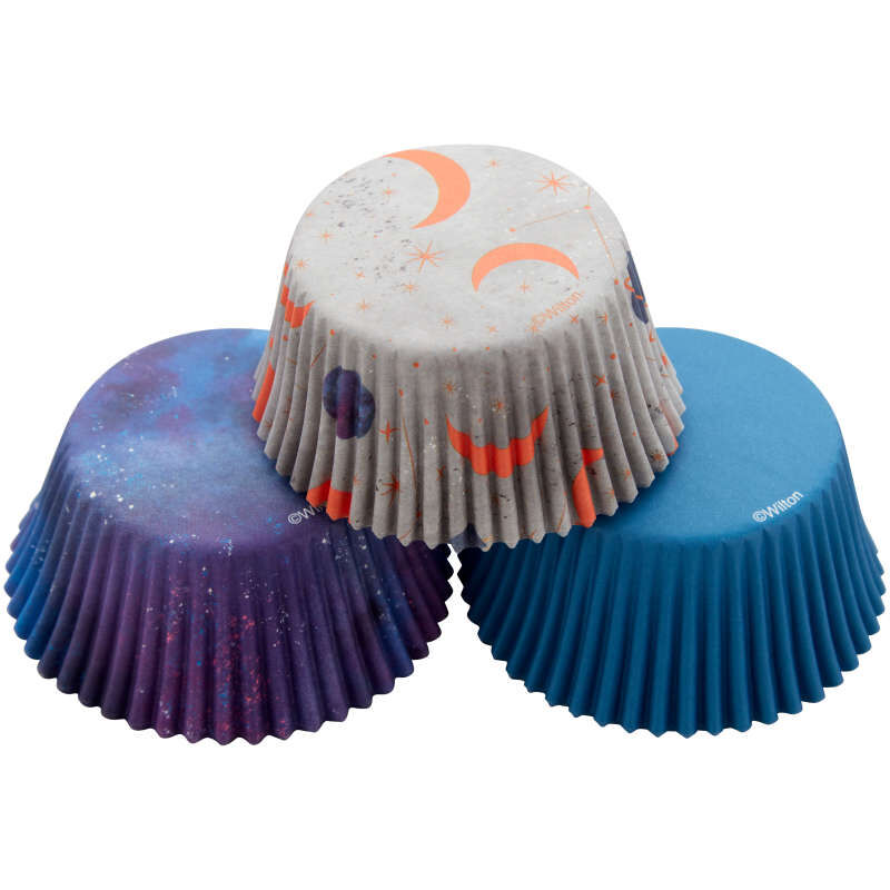 Outer Space and Galaxy Standard Cupcake Liners, 75-Count image number 1