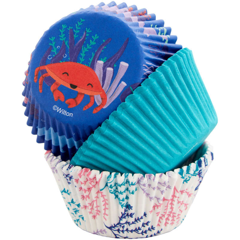 Ocean Life Paper Cupcake Liners, 75-Count image number 0