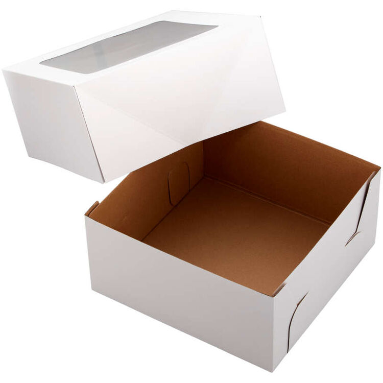 12-Inch Cake Box with Window for 10-Inch Cake, 2-Piece Set
