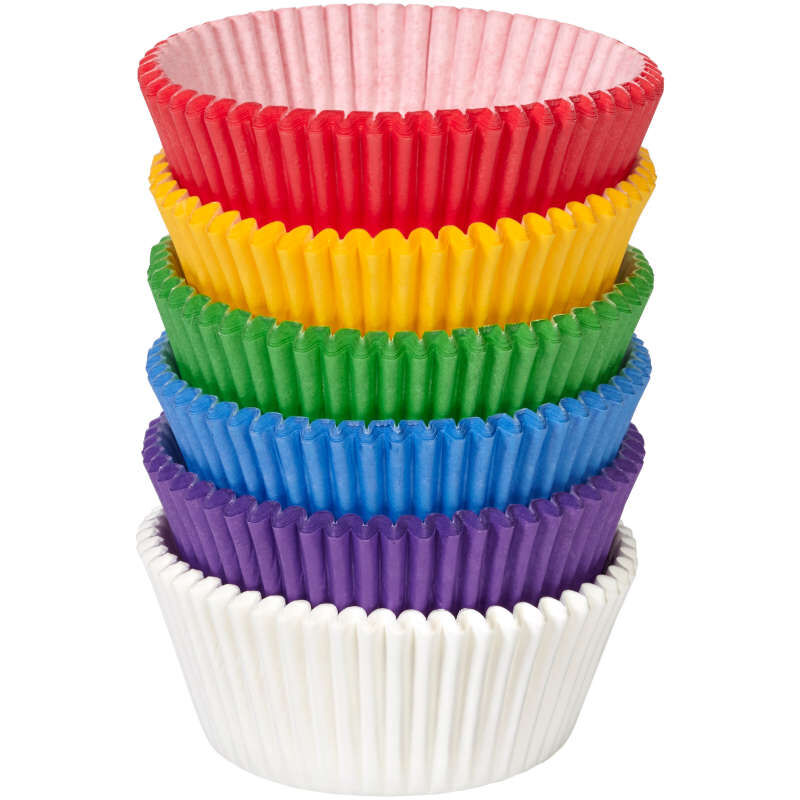 Rainbow Cupcake Liners, 150-Count image number 0