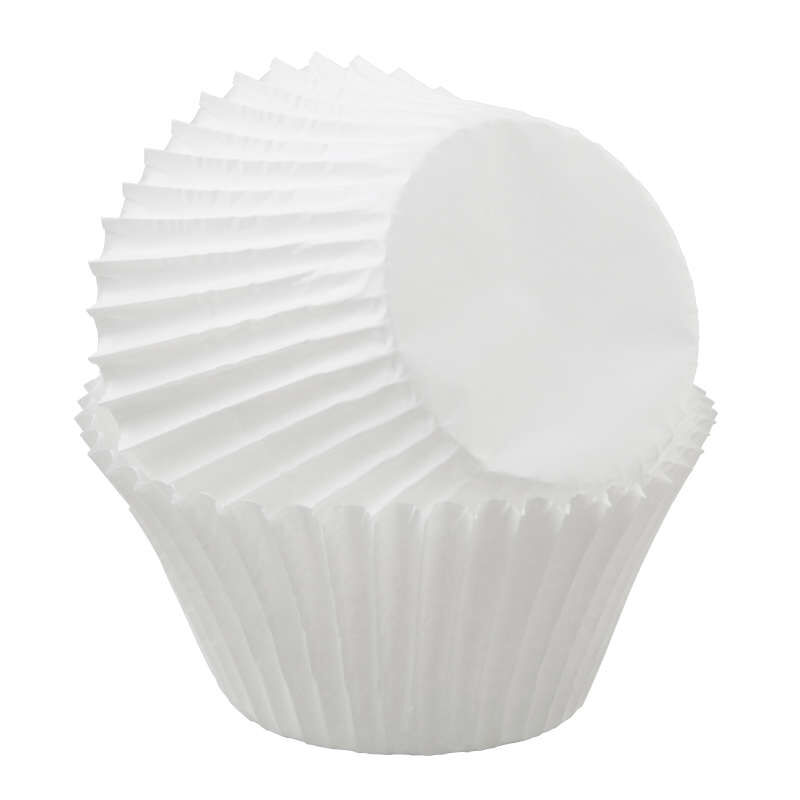 Jumbo White Cupcake Liners, 50-Count image number 1