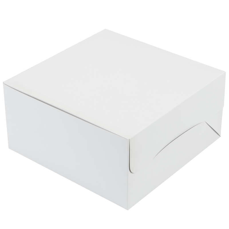 White Cardboard Cake Box, 10-Inch image number 0