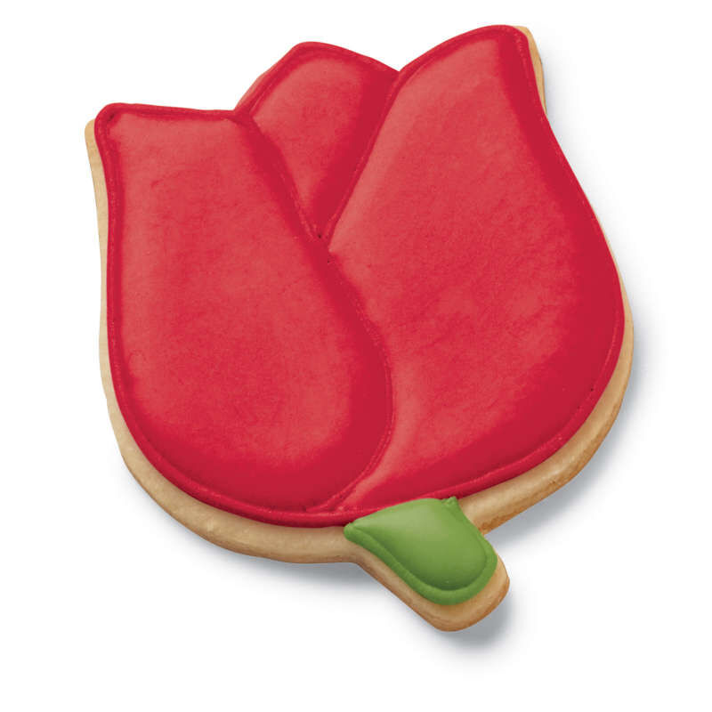 Red Tulip Sugar Cookie image number 2