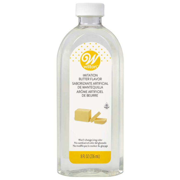 Clear Imitation Butter Baking and Flavoring Extract, 8 oz.