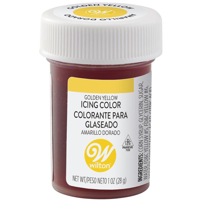 Golden Yellow Gel Food Coloring Icing Color image number 0